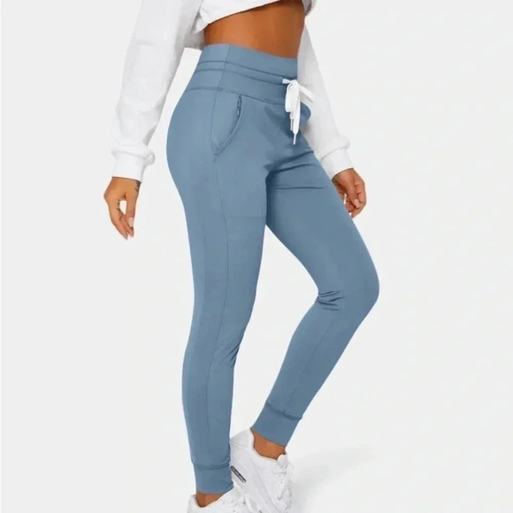 Halara Airy High Waisted Drawstring Side Pocket Cool Touch Full Length Joggers - Picture 4 of 5